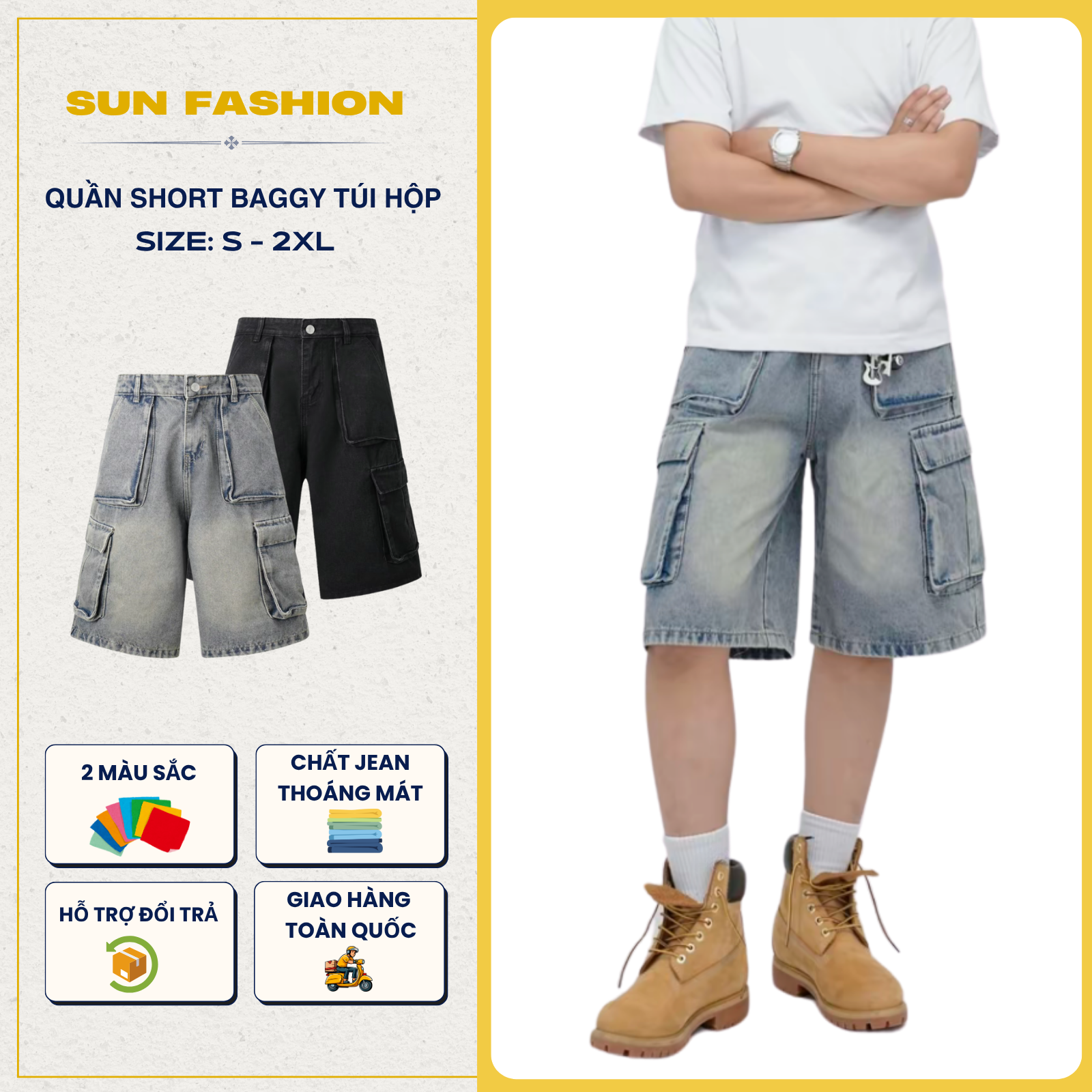 Quần Short Túi Hộp S1