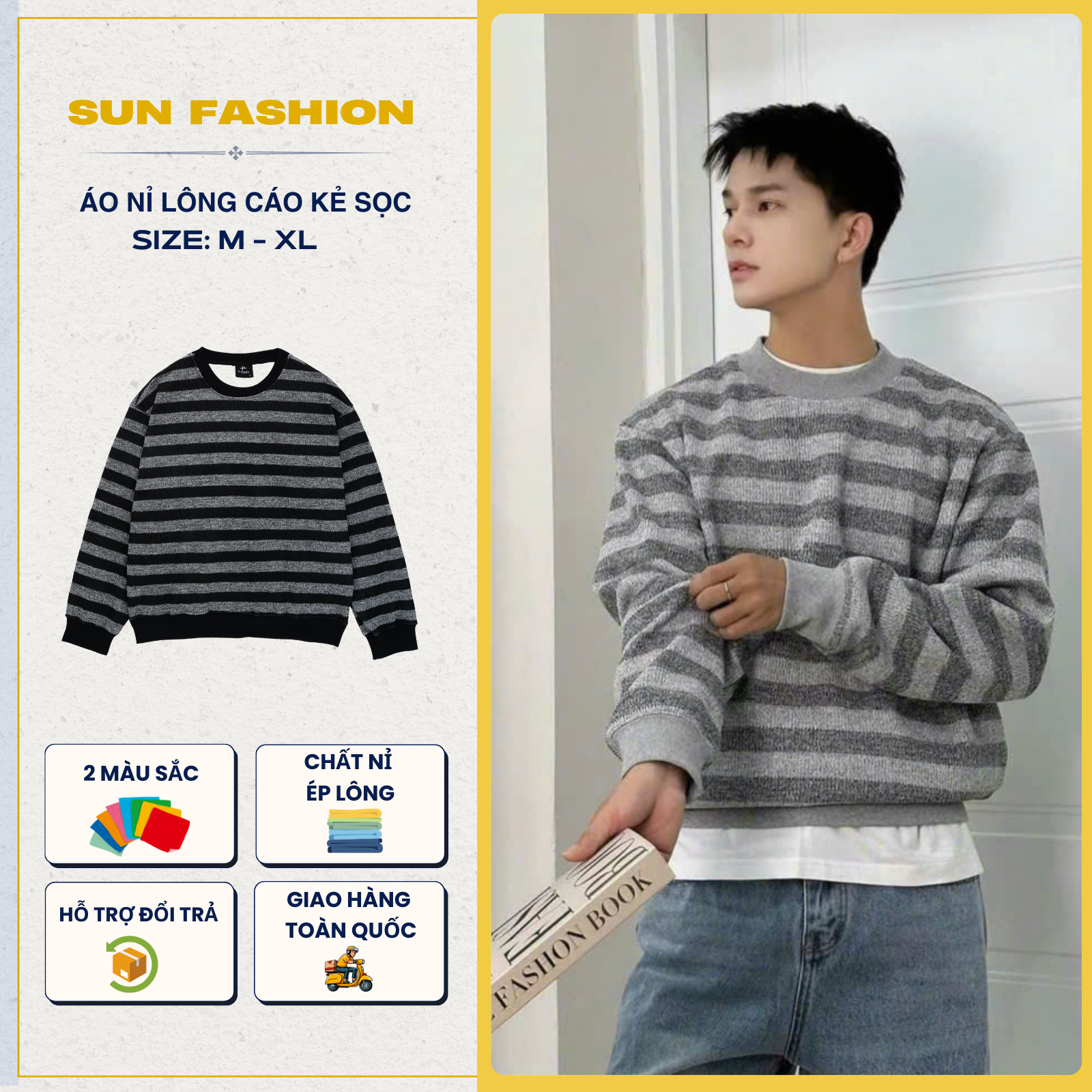 Áo Nỉ Lông Cáo LT1 Nam Nữ