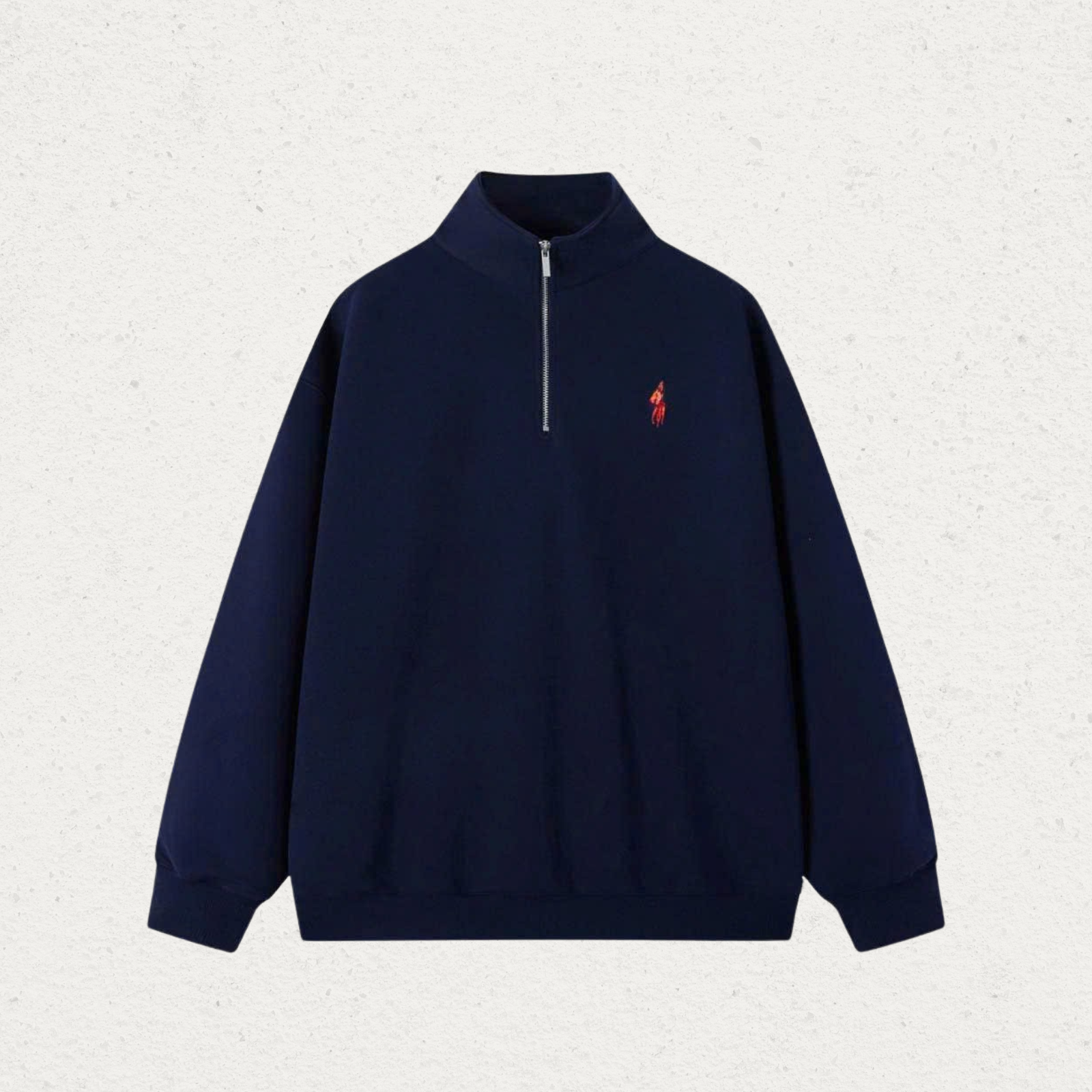 Áo Sweater Cổ Zip P5 Nam Nữ - Ảnh 4