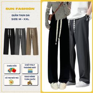 Quần Thun Ống Rộng S8 Nam Nữ